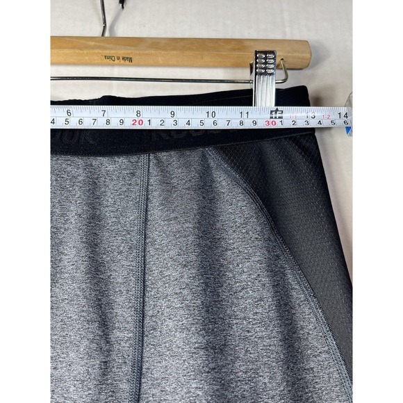 Reebok Mens Leggings Size L Gray & Black Compression Workout Running Breathable - Picture 10 of 14